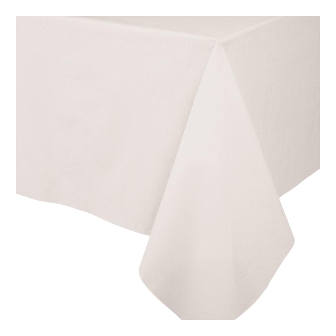 Ivory Paper Linen Solid Table Cover