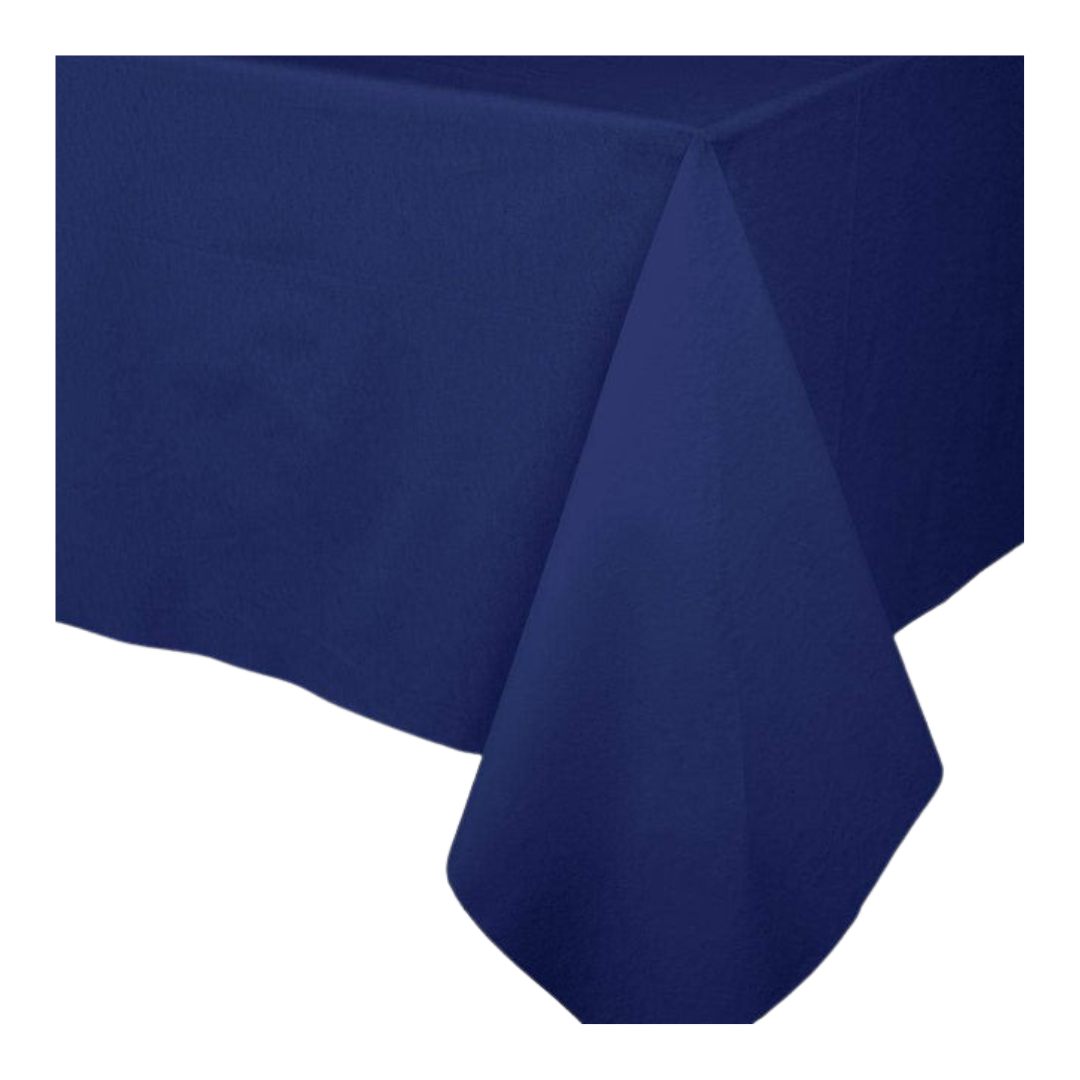 Navy Paper Linen Solid Table Cover