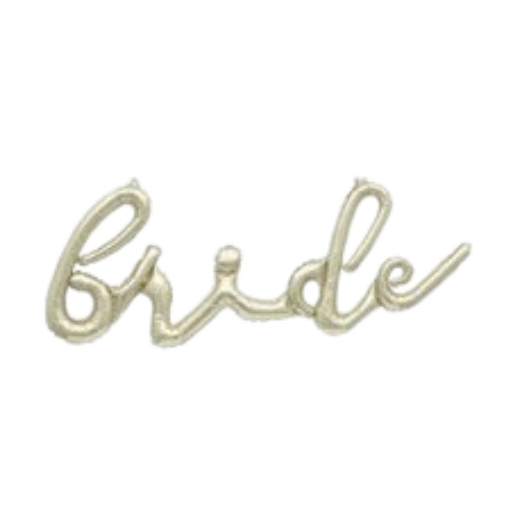 Gold Bride Banner Foil Balloon