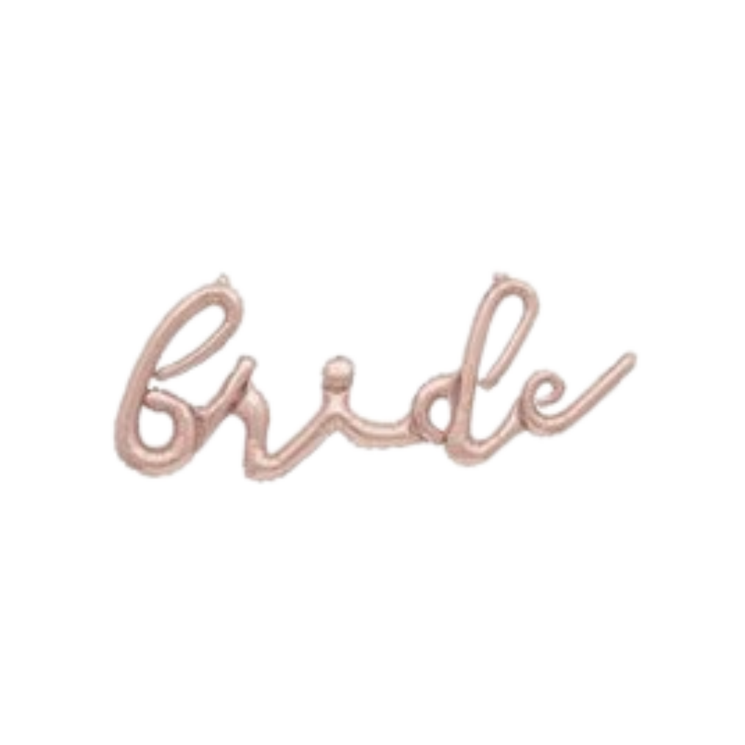 Rose Gold Bride Banner Foil Balloon