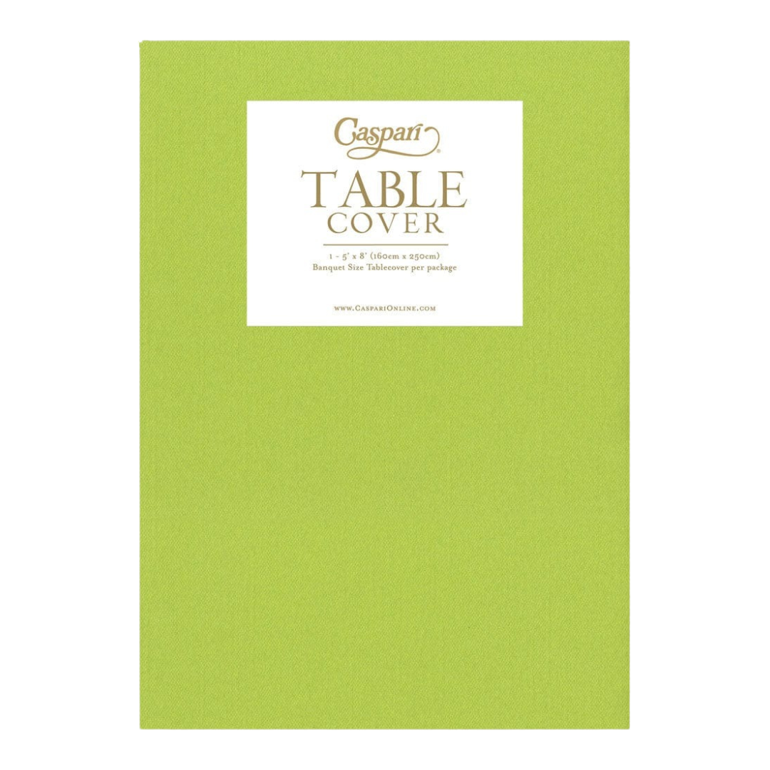 Lime Green Paper Linen Solid Table Cover