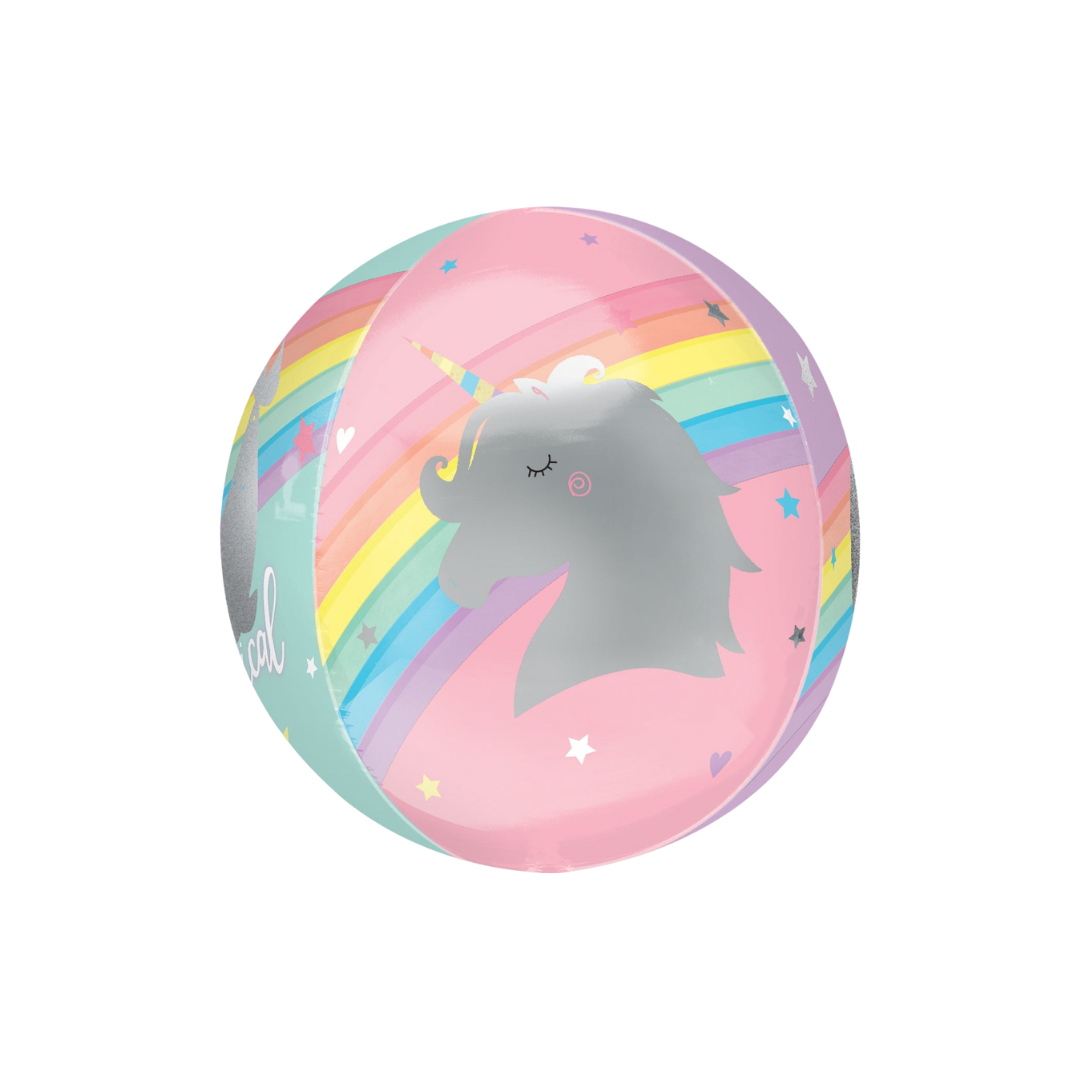 Rainbow Magical Orbz Foil Balloon, 16in
