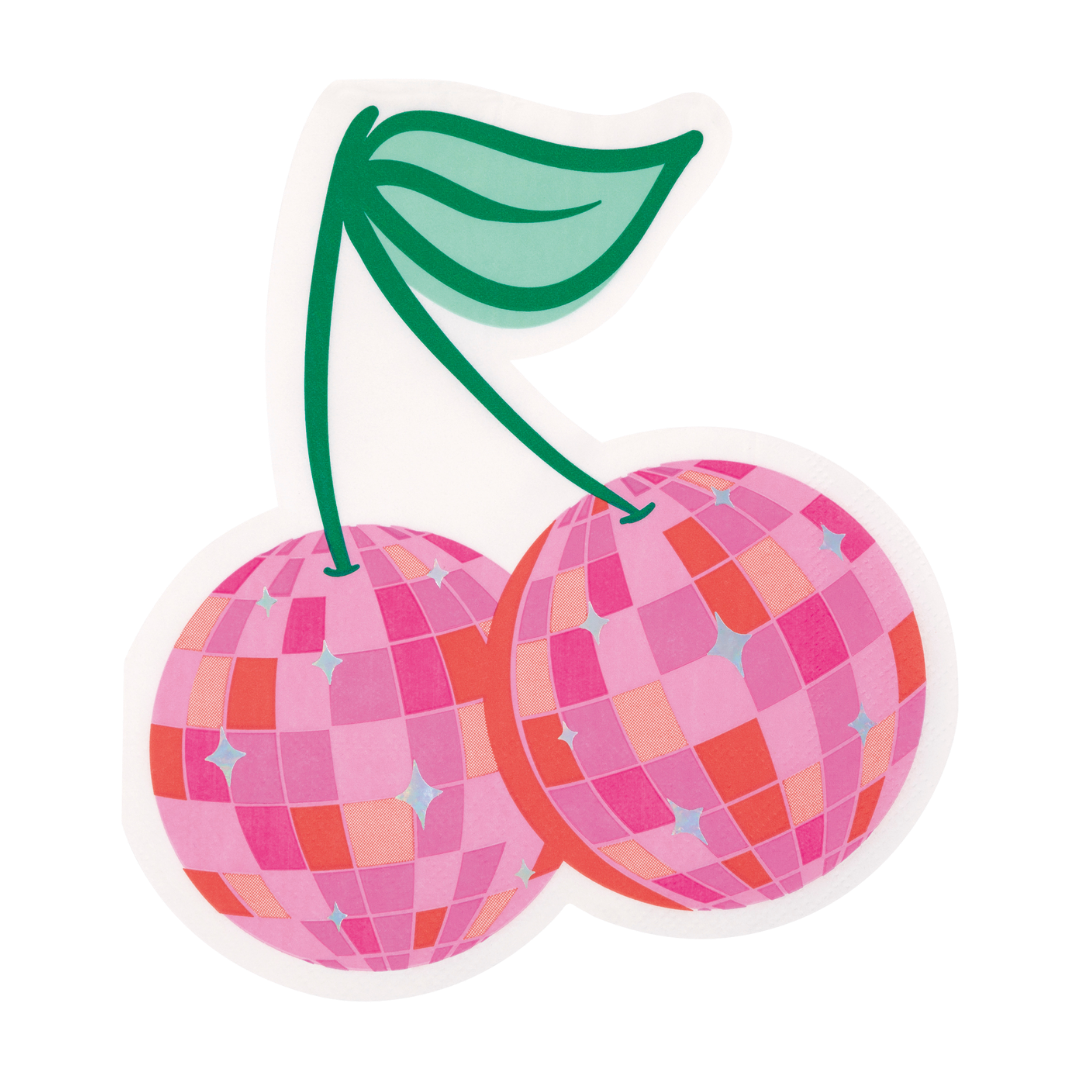 Pink Cherry Luncheon with Iridescent Napkins