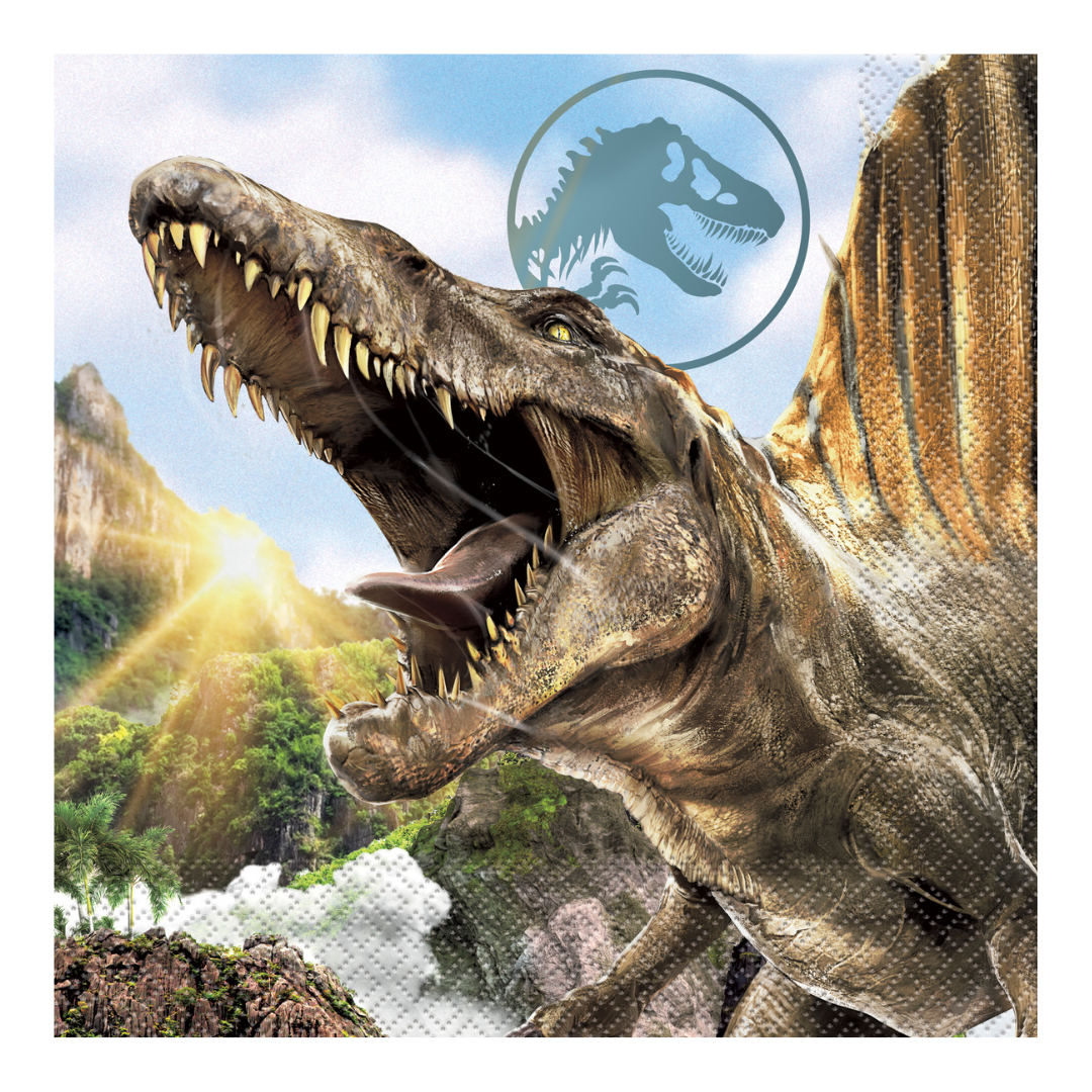 Brown Jurassic World Dinner Napkins