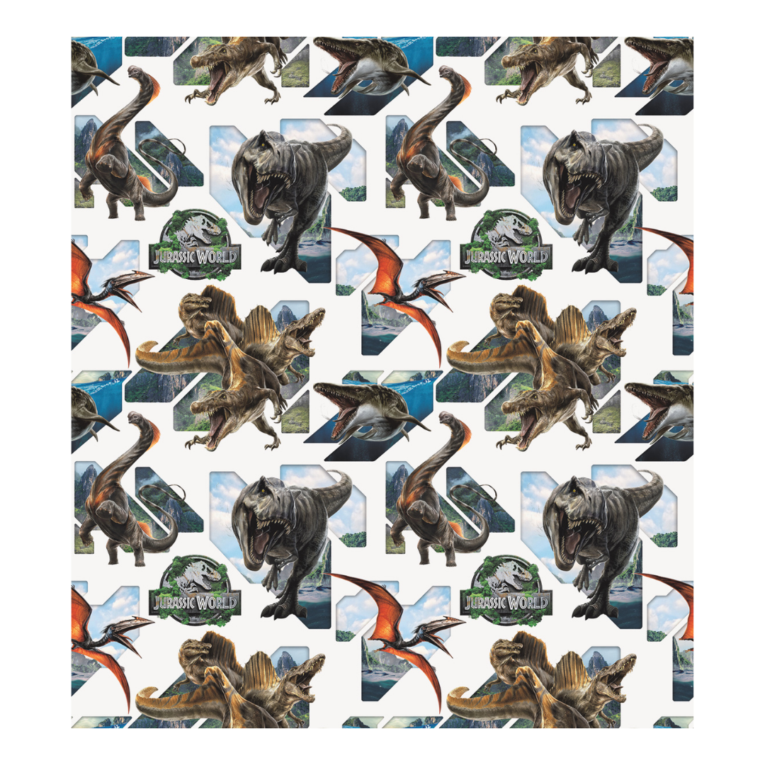 Multicolor Jurassic Gift Wrap Roll