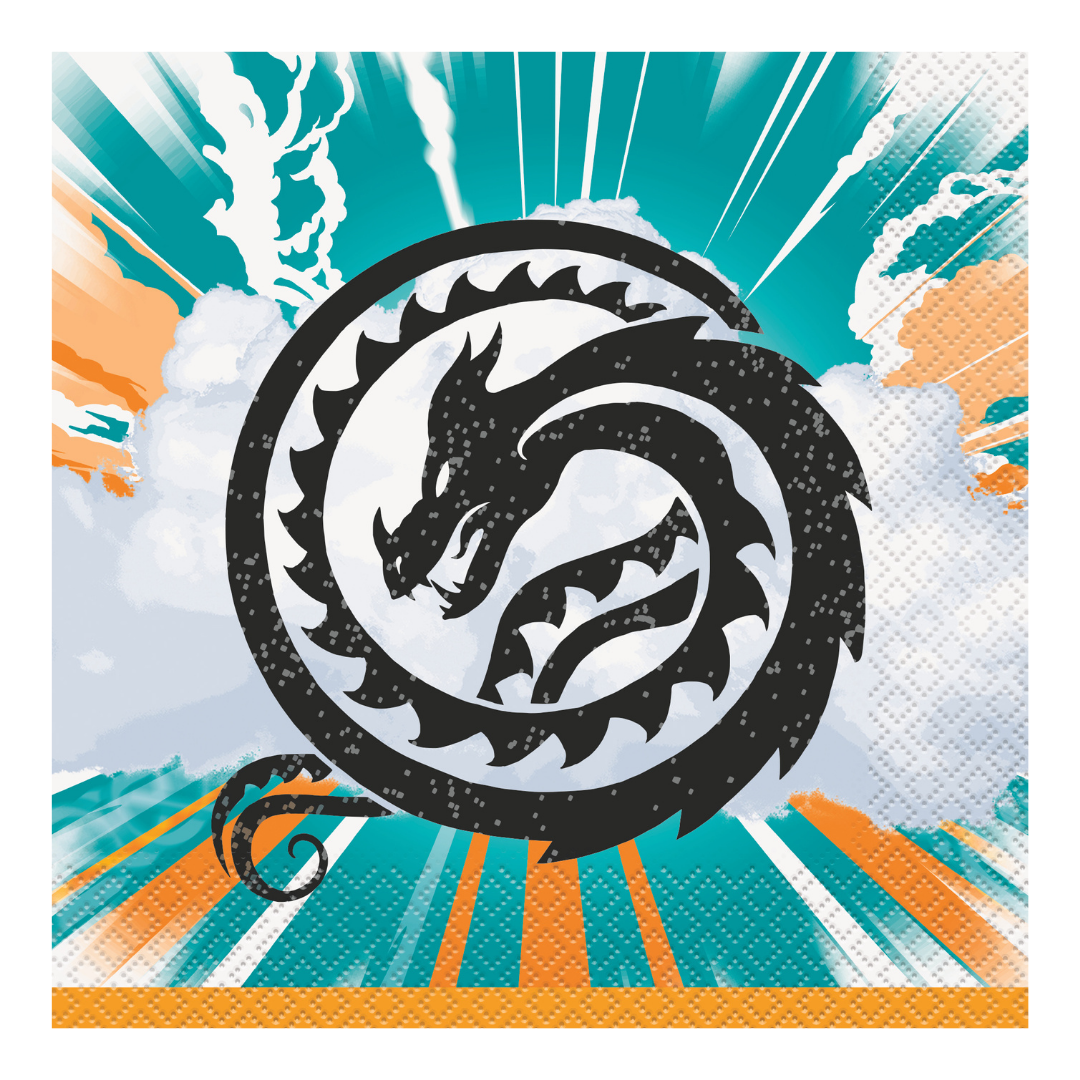 Teal and Black How to Train Your Dragon Dinner Napkin