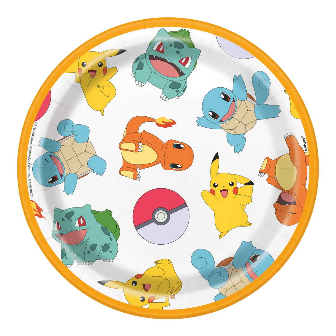 Multicolor Pokemon Small Appetizer Dessert Plate