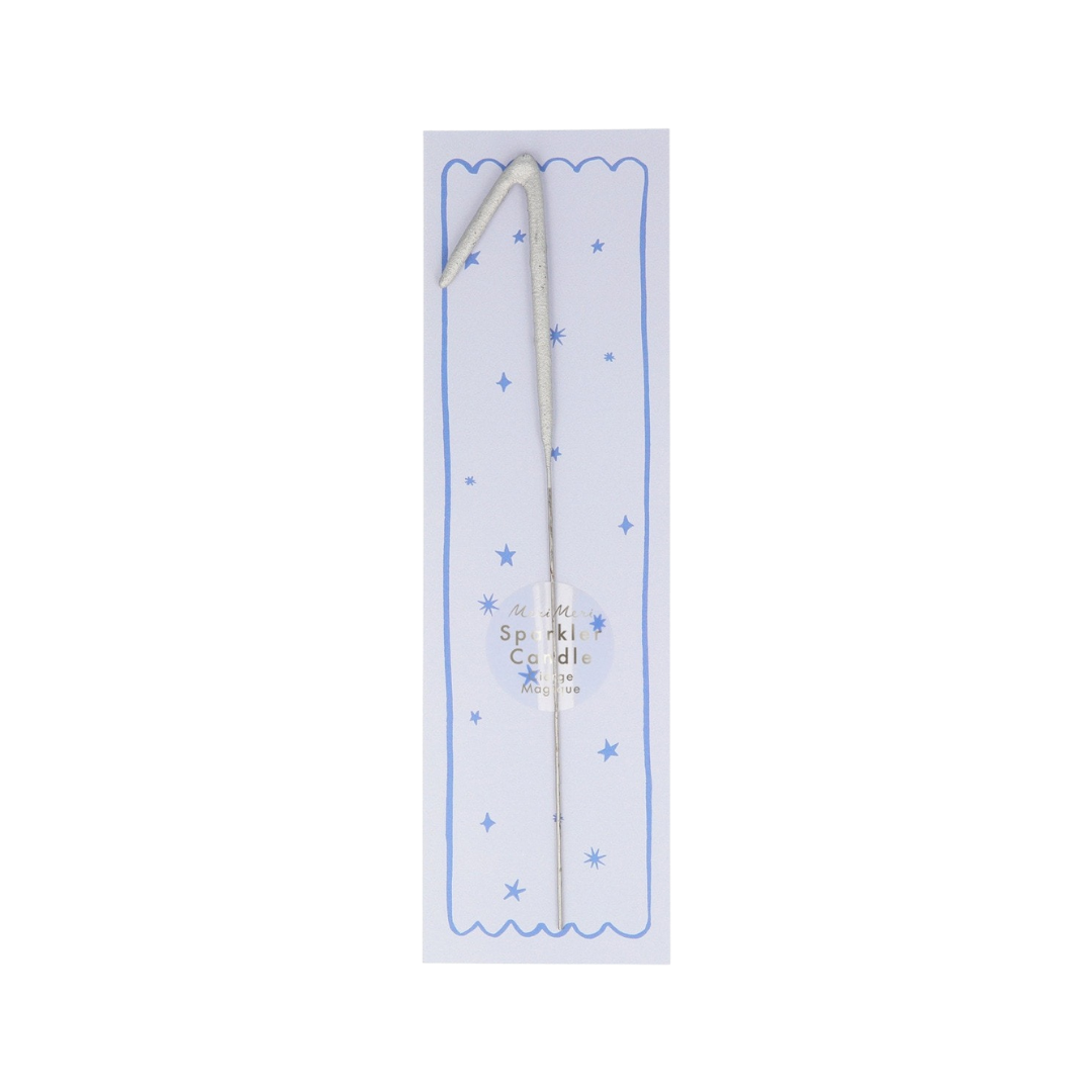 Silver Sparkler 1 Candle