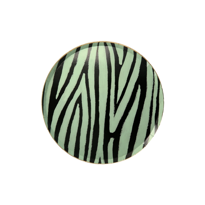 Assorted Color Safari Animal Print Appetizer Plates
