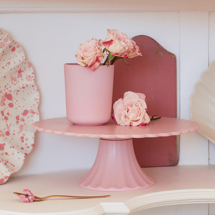 Pink Medium Reusable Bamboo Cake Stand