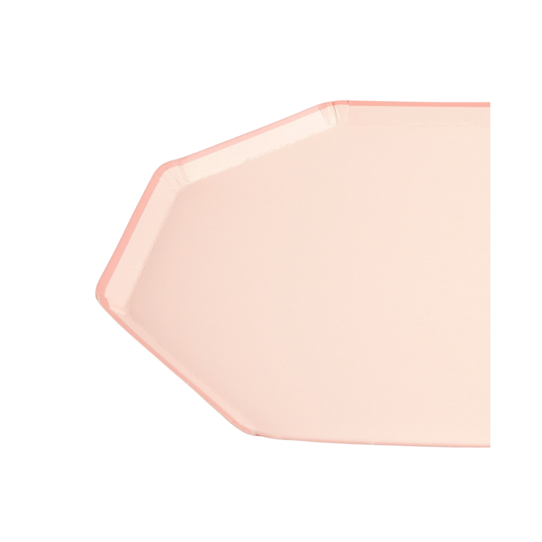 Pink Ballet Slipper Octagon Appetizer Plates