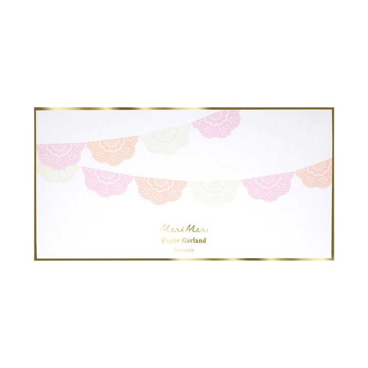Pastel Broderie Anglaise Lace Pennant Garland