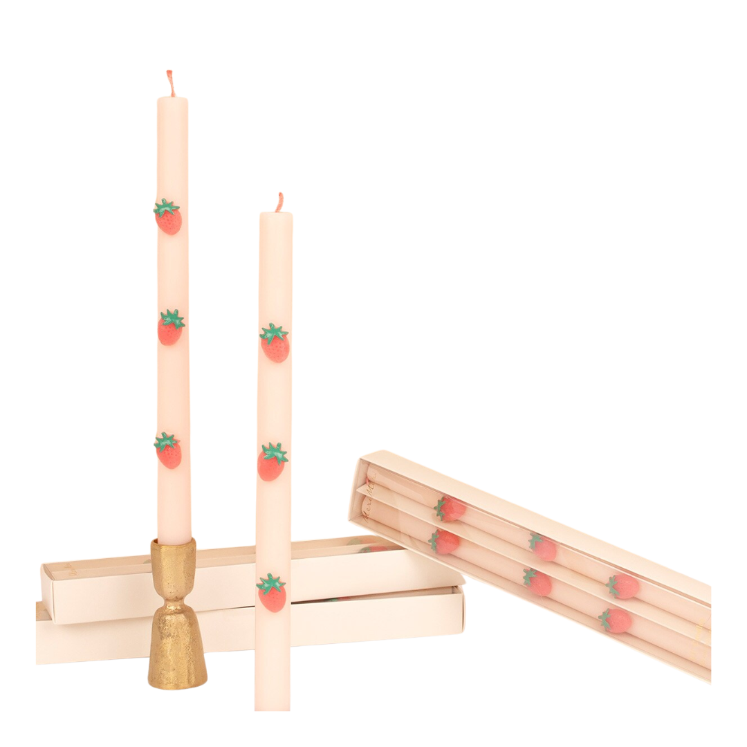 Strawberry Table Candles