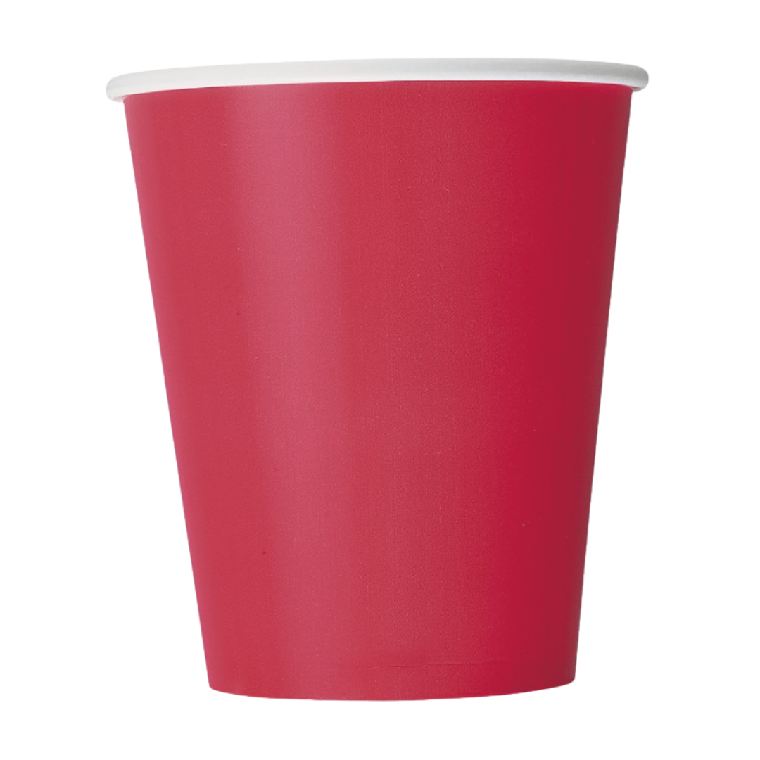 Ruby Red Paper Cups