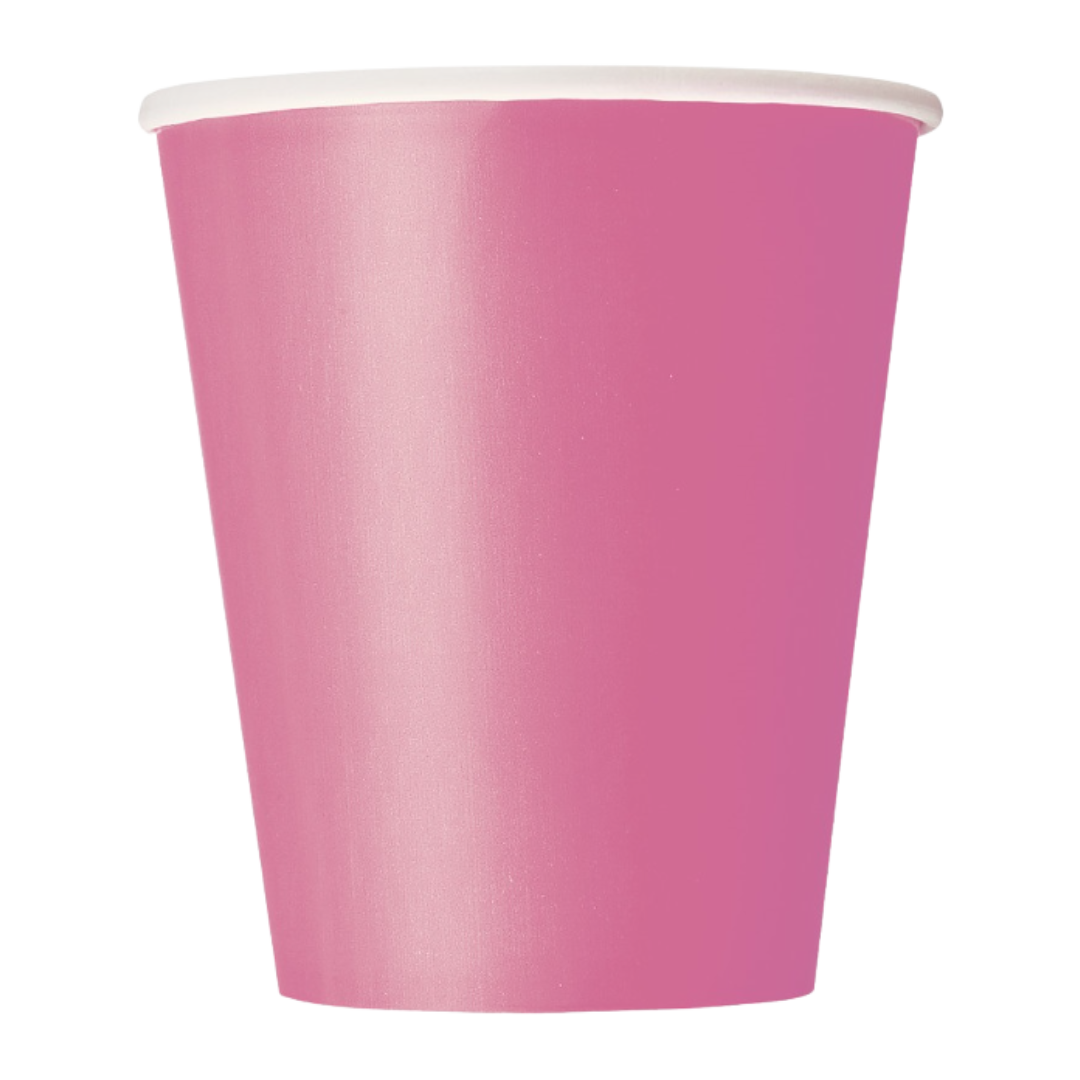 Hot Pink Paper Cups