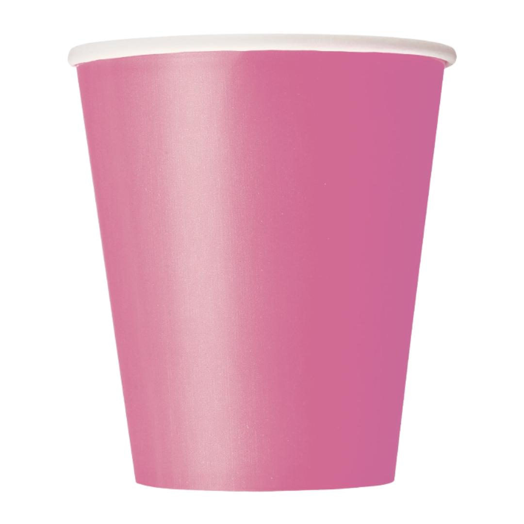 Hot Pink Paper Cups