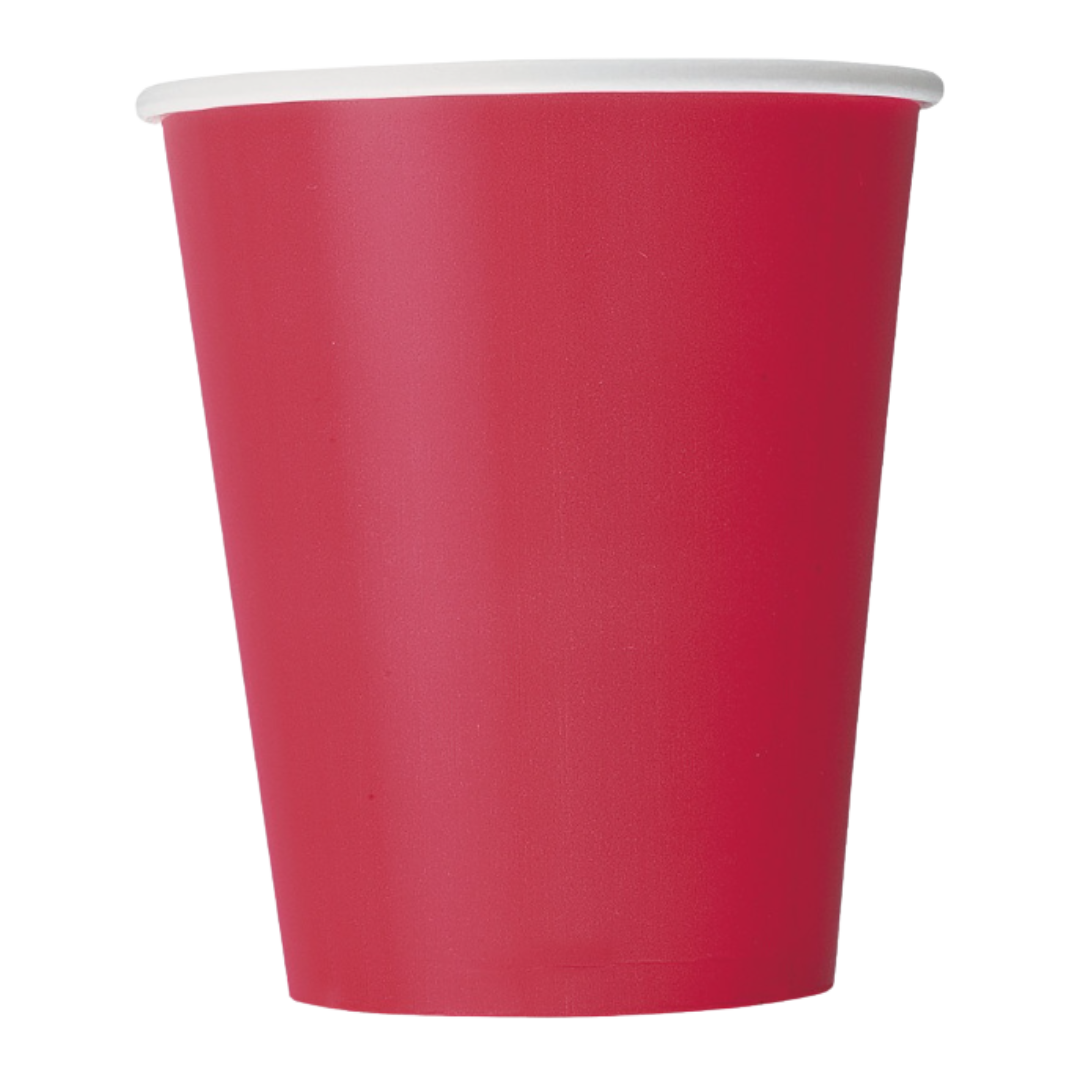 Ruby Red Paper Cups