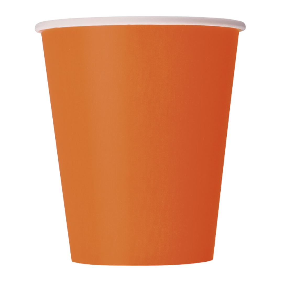 Orange Pumpkin Paper Cups