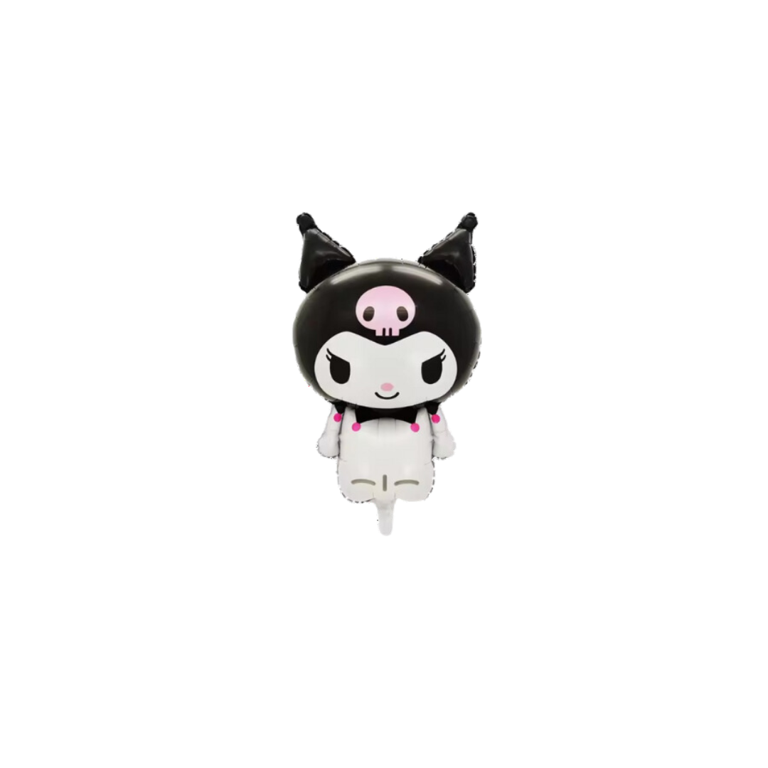 Black and White Sanrio Foil Balloon, 32in - Kuromi
