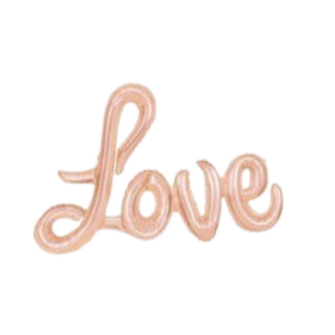 Rose Gold Love Banner Foil Balloon , 36in
