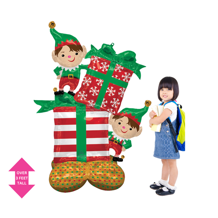 Life-Size Christmas Elves Foil Balloon, Giant