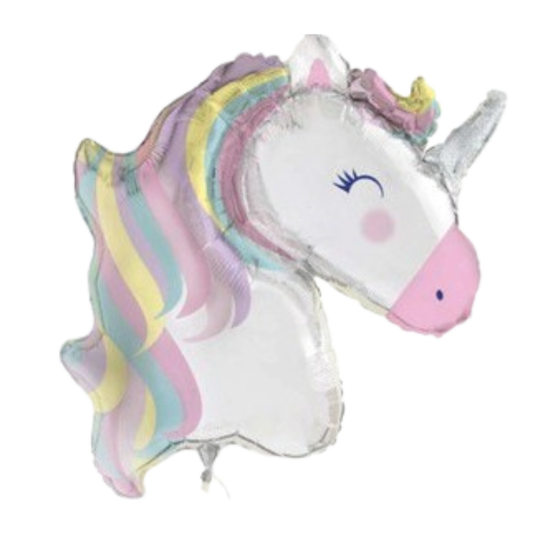 Rainbow Unicorn Shaped Foil Balloon, 42in