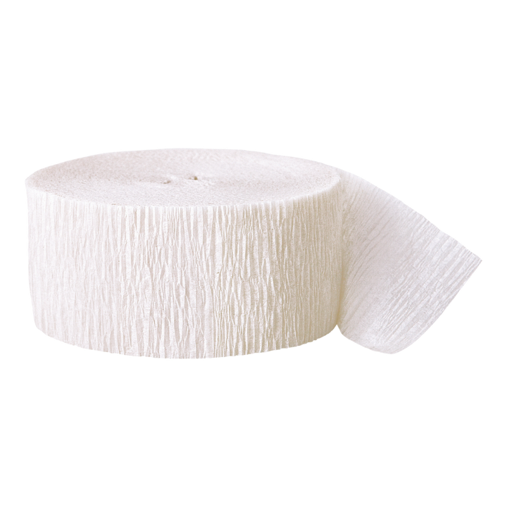 White Crepe Streamers