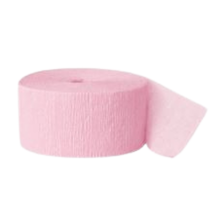 Pastel Pink Crepe Streamers