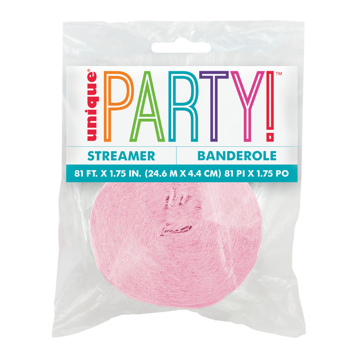 Pastel Pink Crepe Streamers