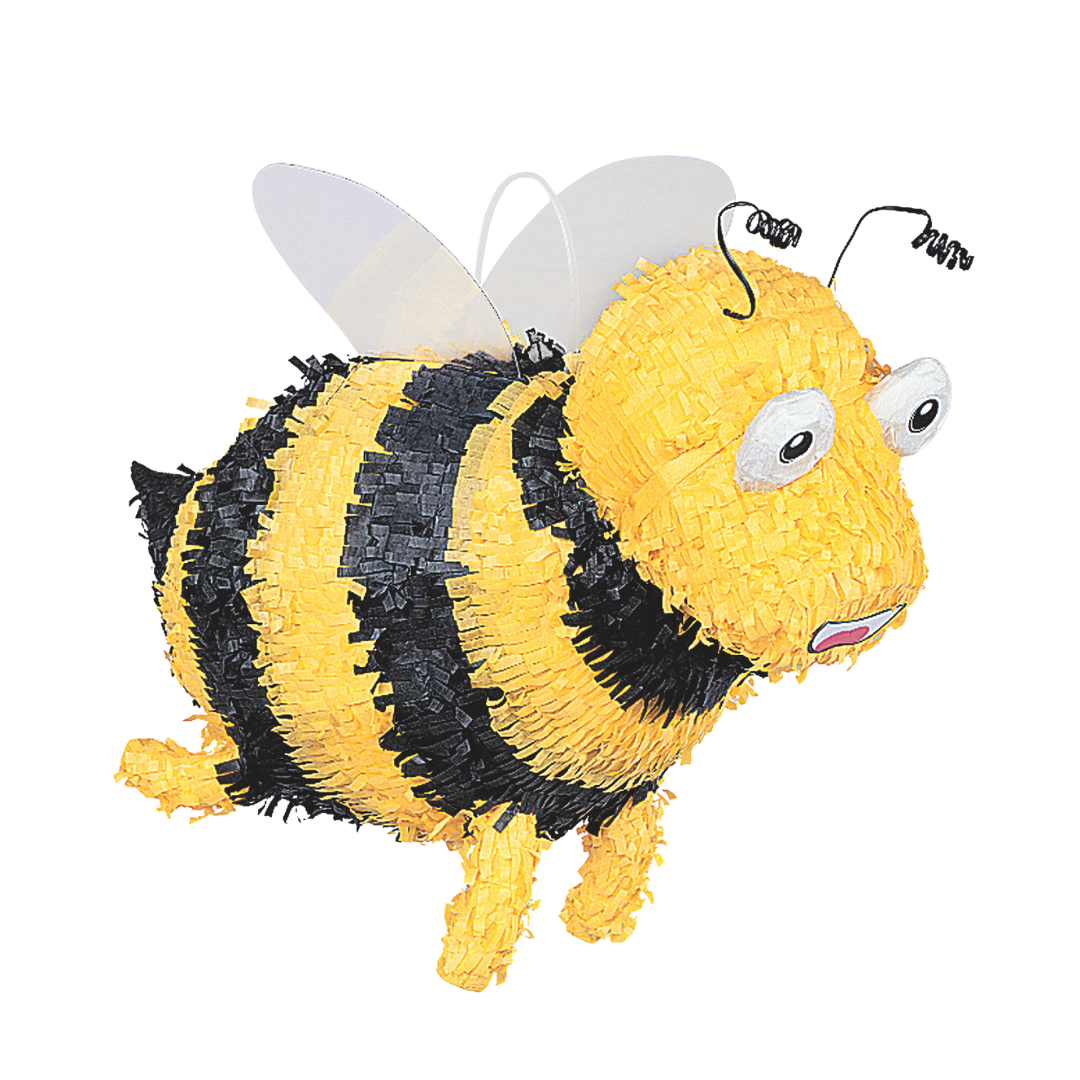 Yellow Bumble Bee Pinata - 15" x 7" x 9.50"
