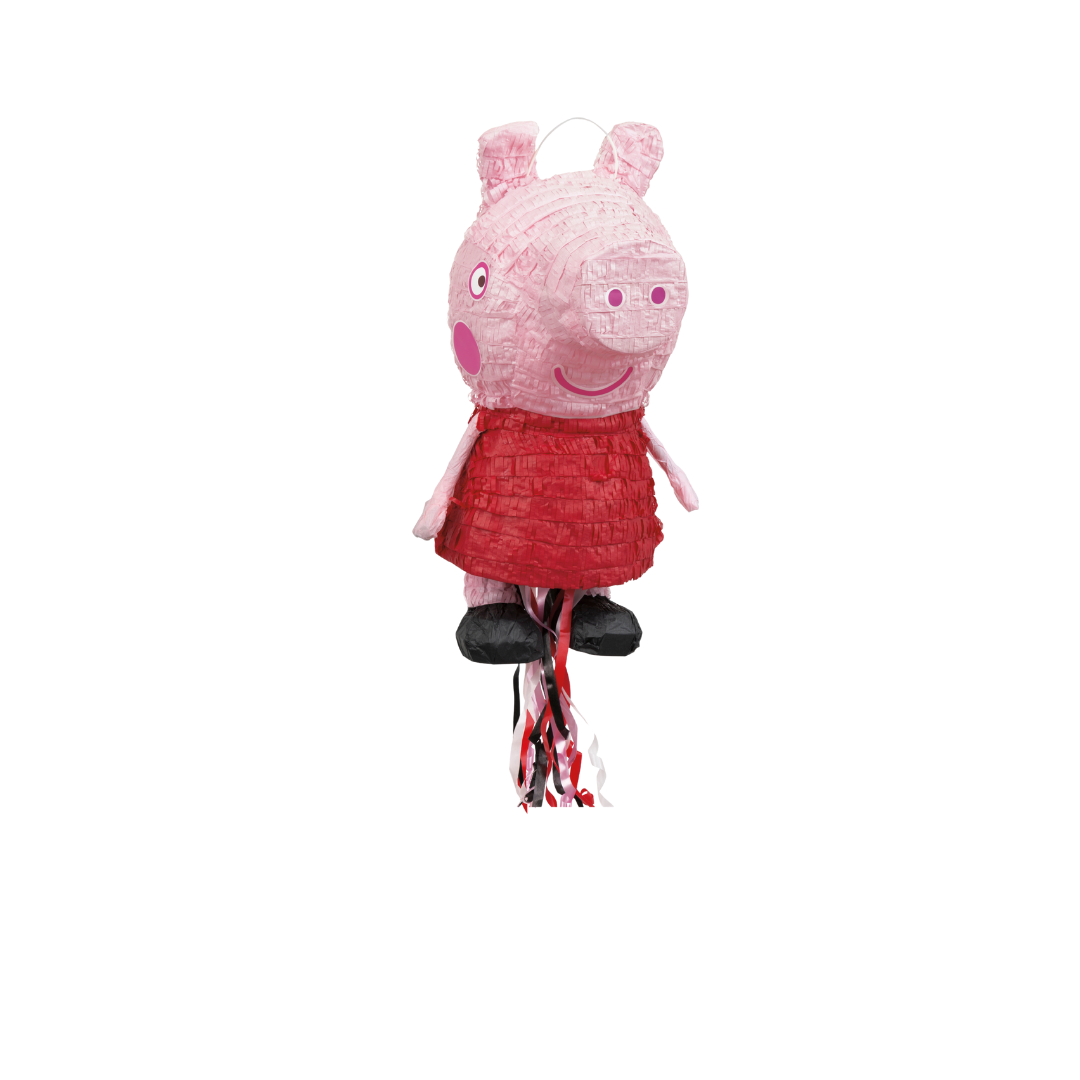 Pink and Red Peppa Pig 3D Pinata - 8.50" x 8" x 19"