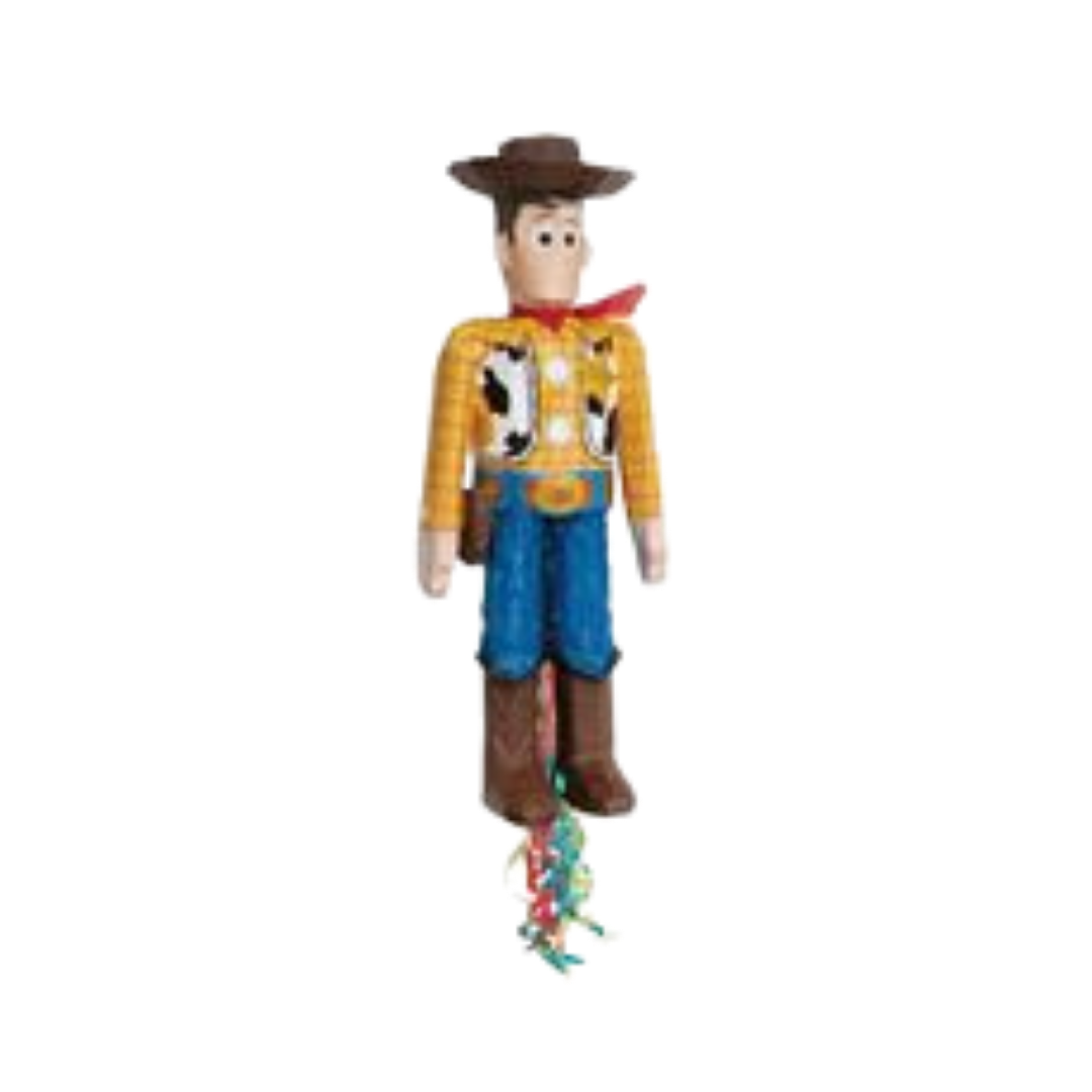 Brown and Blue Toy Story Woody 3D Pinata - 8" x 4.50" x 25.50"