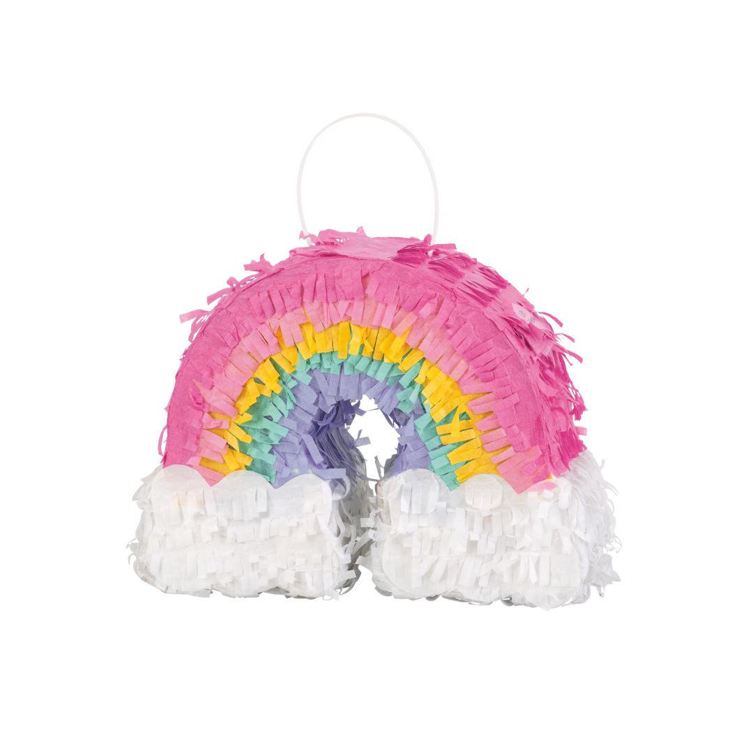 Pastel Rainbow Mini Pinata - 8" x 2.75" x 6"