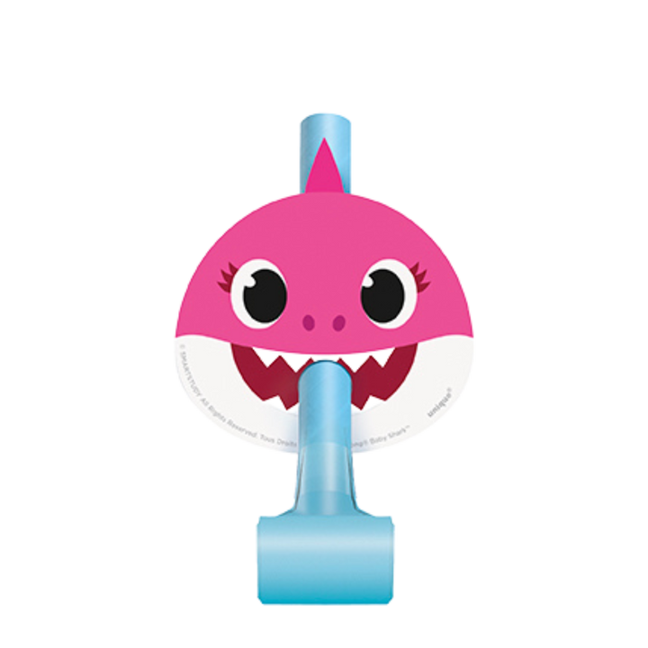 Pink and Blue Baby Shark Blowouts