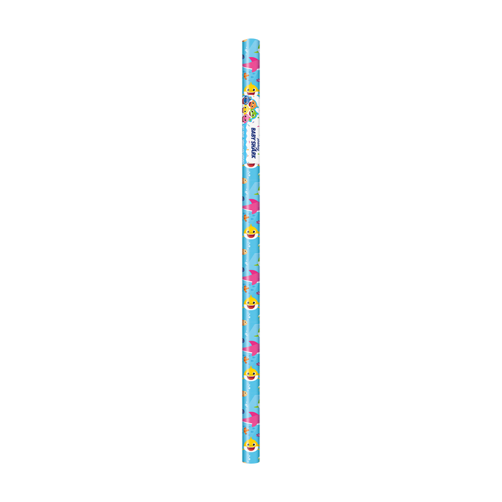 Light Blue Baby Shark Gift Wrap Roll