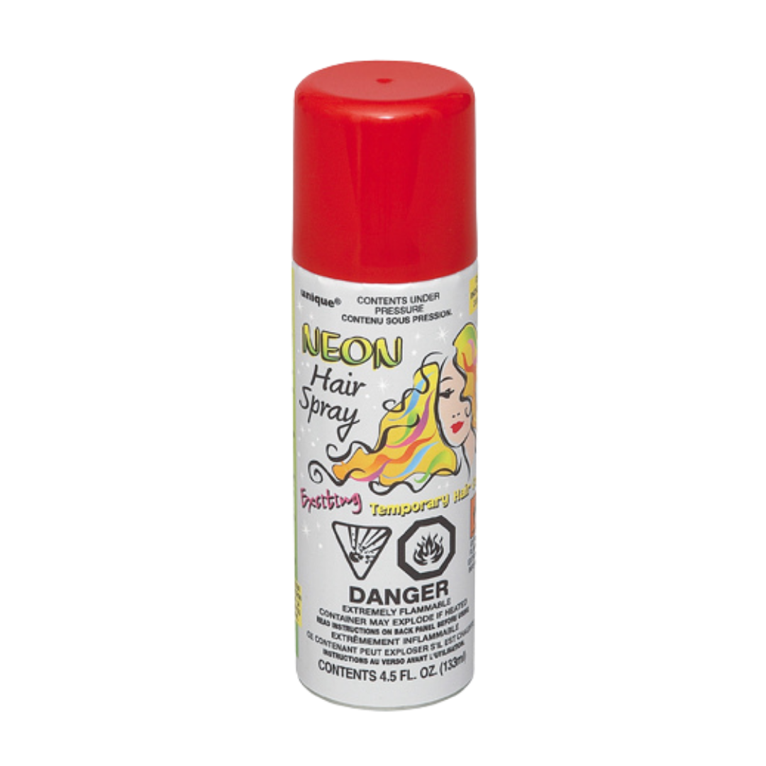 Red Neon Wacky String Hair Spray
