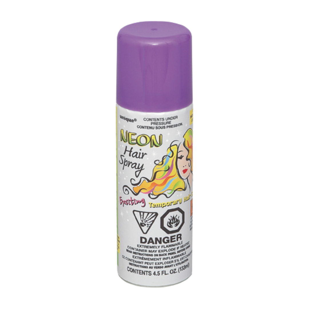 Purple Neon Wacky String Hair Spray