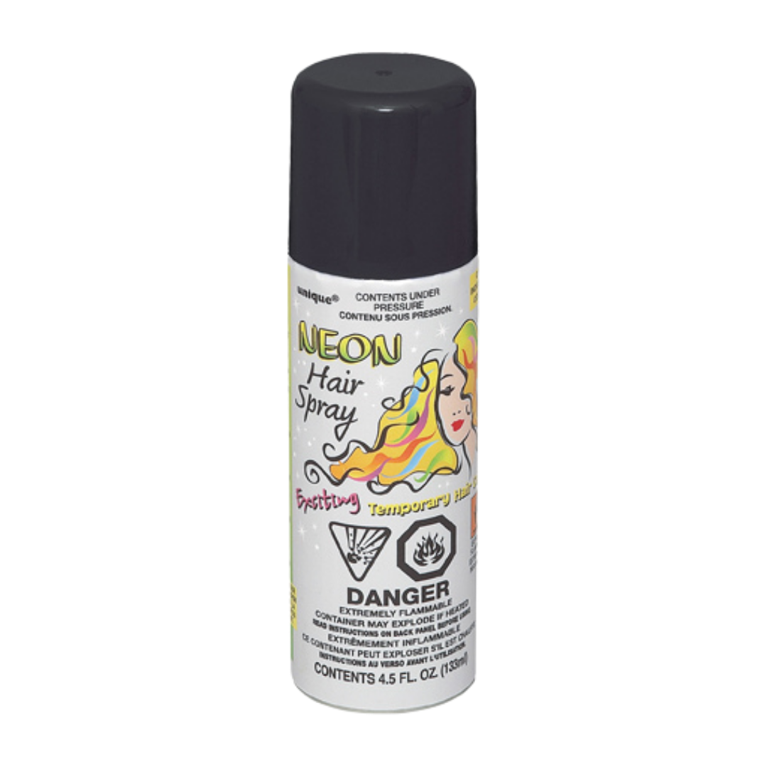 Black Neon Wacky String Hair Spray