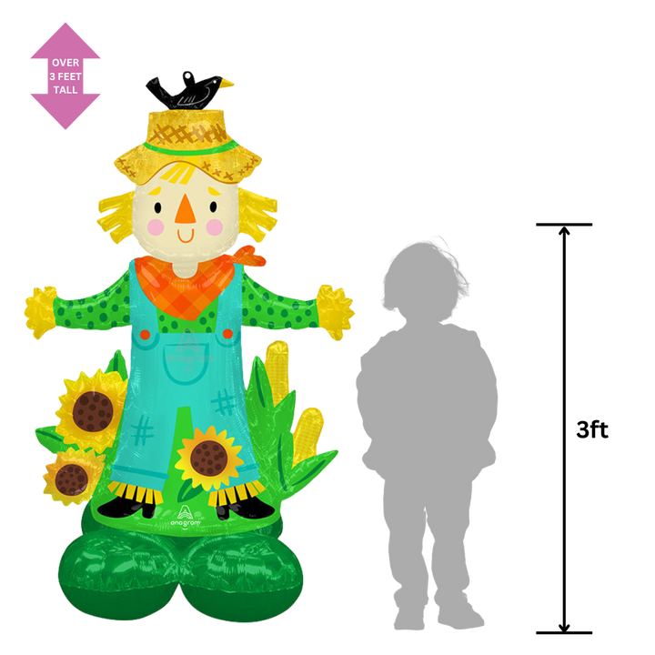 Life-Size Scarecrow Foil Balloon - Giant
