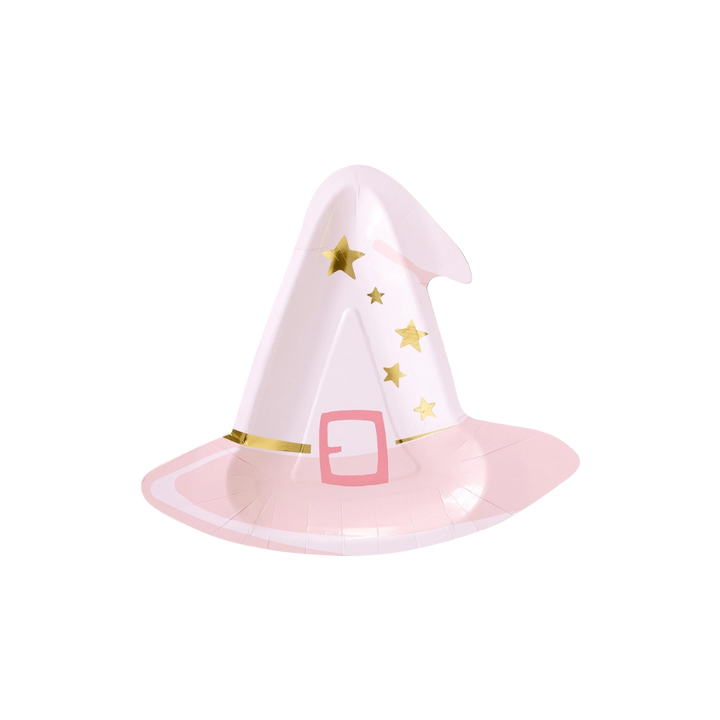 Pink Witch Hat Shaped Large Dinner Plates