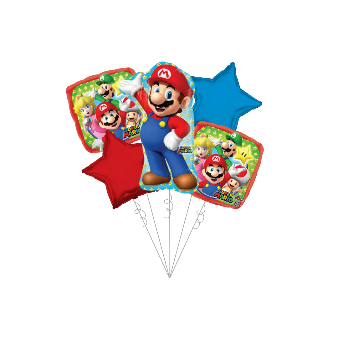 Super Mario Foil Balloon Bundle
