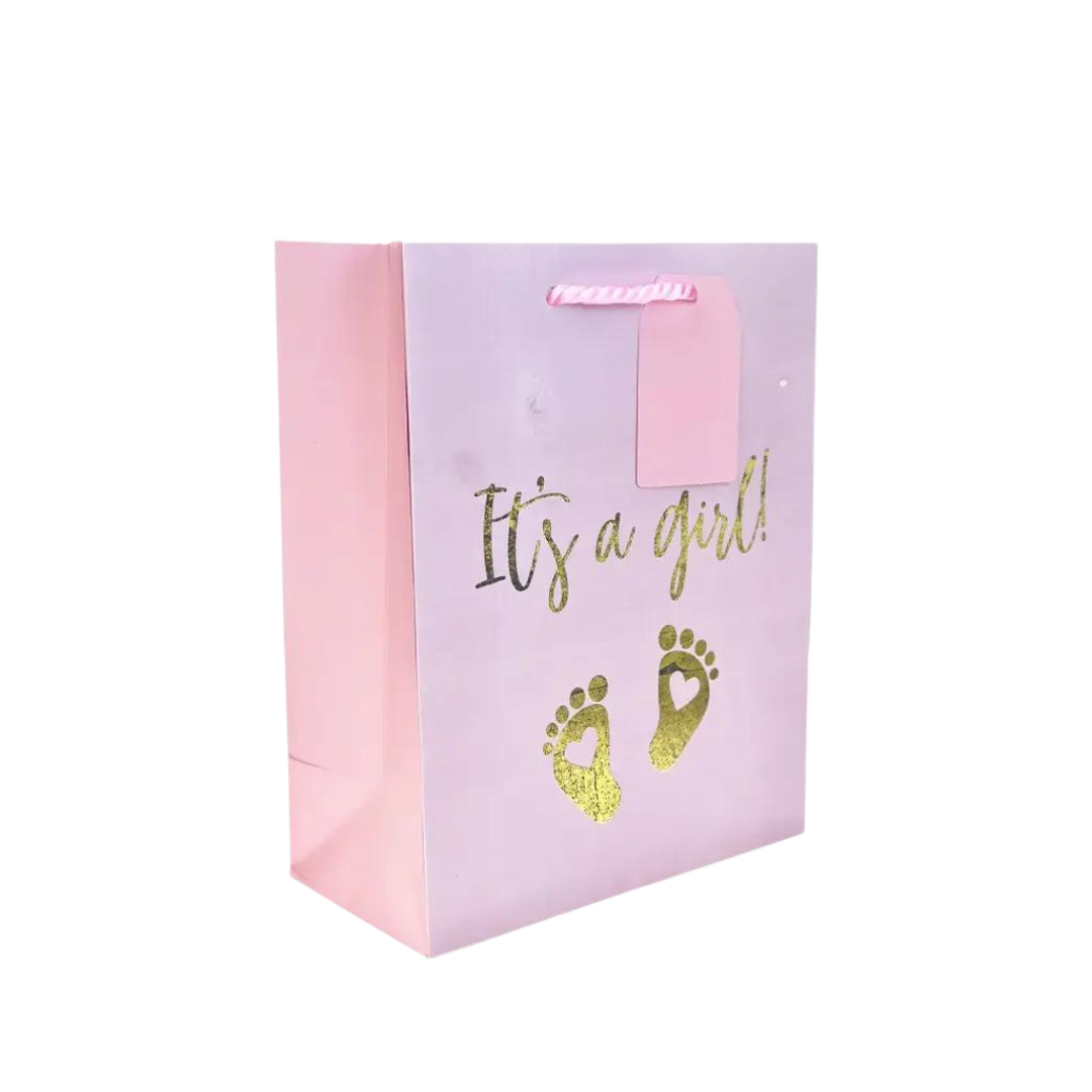 It's a Girl! Medium Tote Bags