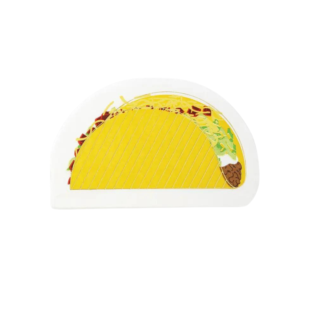 Yellow Taco Shaped Cocktail Napkins