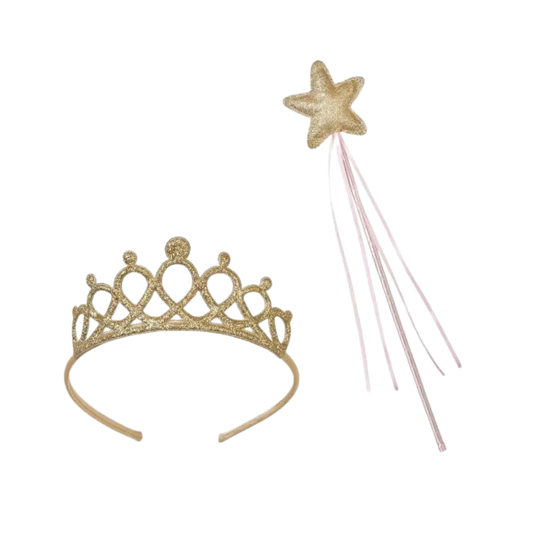 Pink and Gold Princess Wand & Tiara Set – Parte Haus