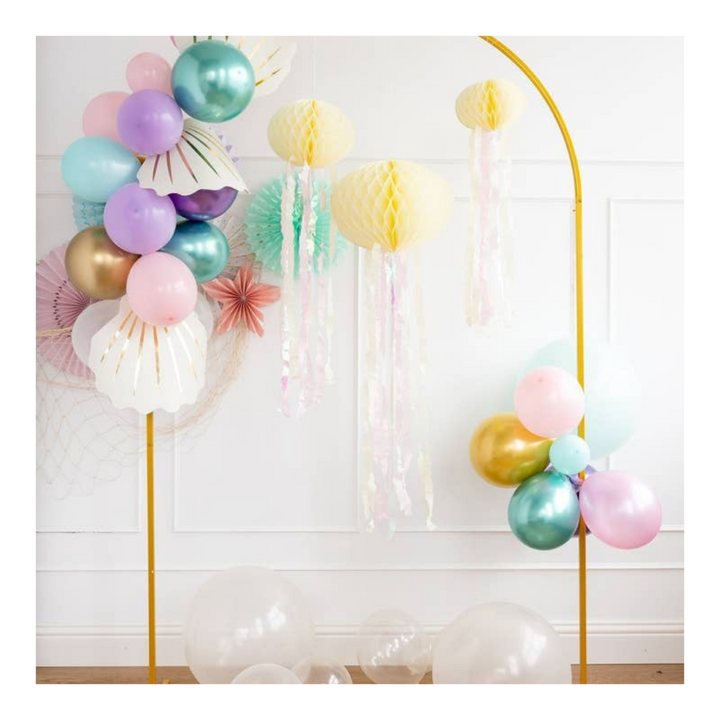 Yellow Honeycomb Jellyfish Decoration Kit - 3 Pcs