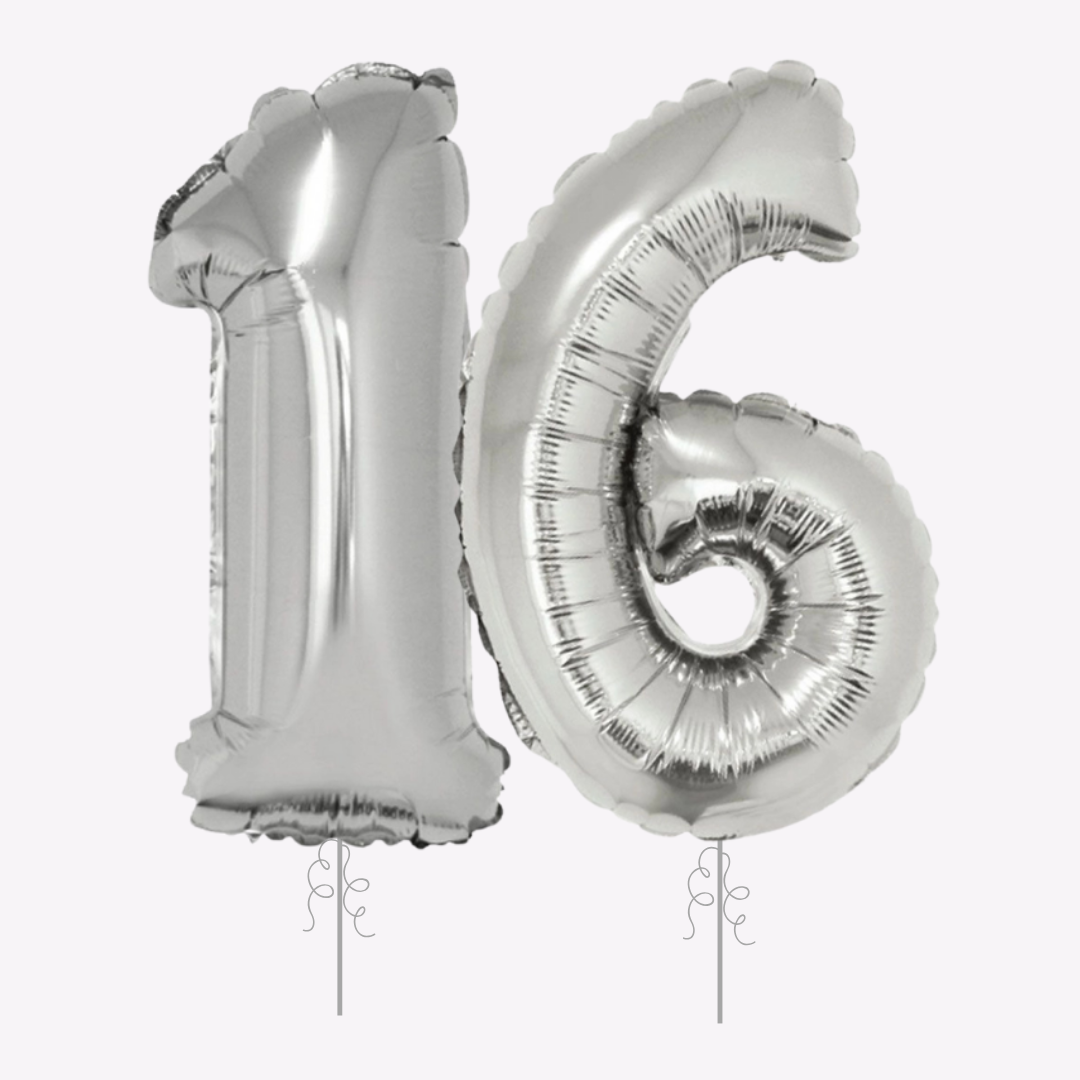 16th Birthday Helium Balloons