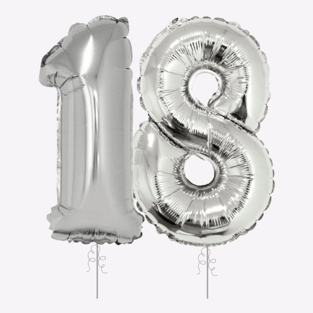18th Birthday Helium Balloons