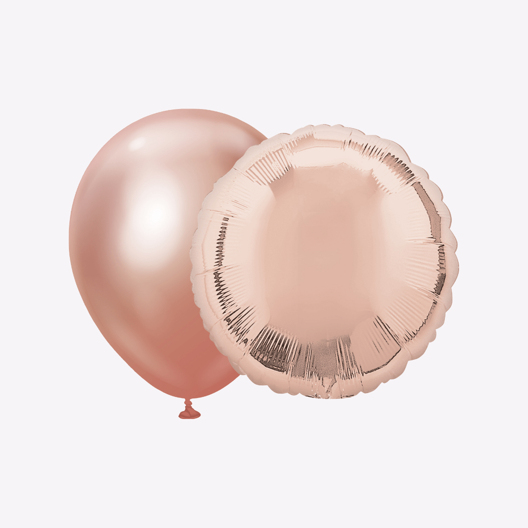 Rose Gold Helium Balloons - Parte Haus 