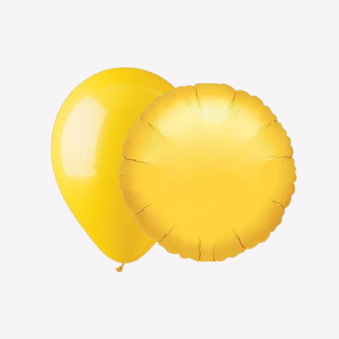 Yellow Helium Balloons