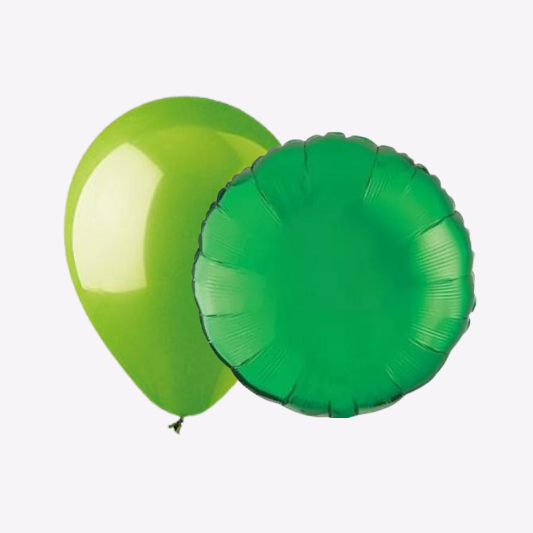 Green Helium Balloons